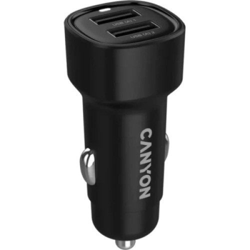 Зарядное устройство Canyon 2xUSB 24W black (CNE-CCABR2AA)