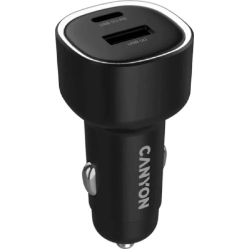 Зарядное устройство Canyon 1xUSB + 1xUSB-C PD85W black (CNE-CCABR8AC)