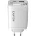 Зарядное устройство Canyon 1xUSB-C PD65W + 1xUSB QC3.0 + cable USB-C to USB-C white (CNS-CURC65ACW)
