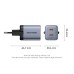 Зарядное устройство VENTION 2xUSB-C PD45W GaN transparent gray (FCFH0-EU)