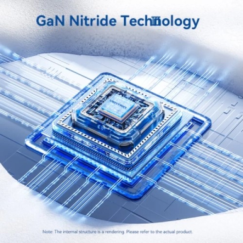 Зарядное устройство VENTION 1xUSB-C PD30W + 1xUSB QC3.0 30W GaN black (FEQB0-EU)