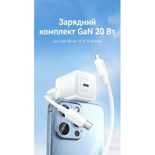 Зарядное устройство VENTION USB-C PD20W GaN black (FEPB0-EU)