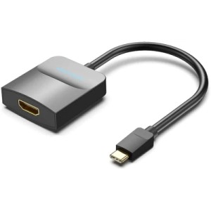Переходник Type-C to HDMI Adapter 0.15M Black ABS Type VENTION (TDCBB)