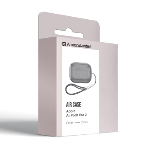 Чехол для наушников Armorstandart Air для Apple Airpods Pro 2 Black (ARM85334) (ARM85334)
