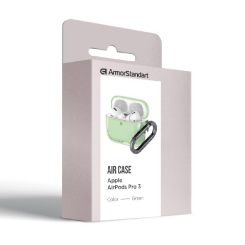 Чехол для наушников Armorstandart Air для Apple Airpods Pro 3 Green (ARM88305) (ARM88305)