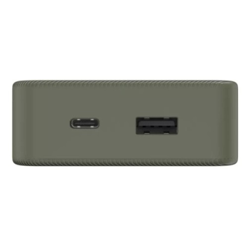 Батарея универсальная Hama 20000mAh, 15W/5V/3A, USB-C, USB-A, green (00201716)