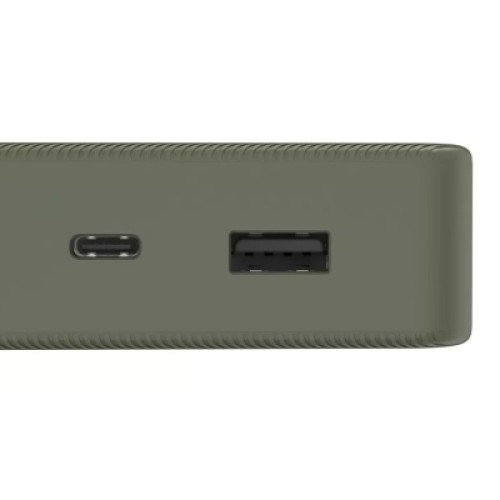 Батарея универсальная Hama 20000mAh, 15W/5V/3A, USB-C, USB-A, green (00201716)