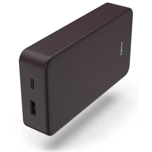 Батарея универсальная Hama 20000mAh, 15W/5V/3A, USB-C, USB-A, plum (00201715)