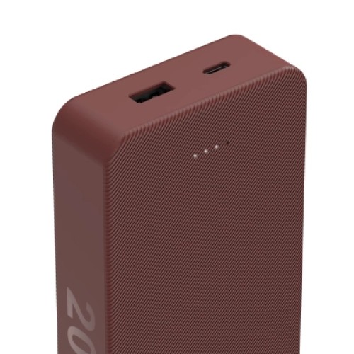 Батарея универсальная Hama 20000mAh, 15W/5V/3A, USB-C, USB-A, red (00201717)
