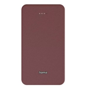 Батарея універсальна Hama 20000mAh, 15W/5V/3A, USB-C, USB-A, red (00201717)