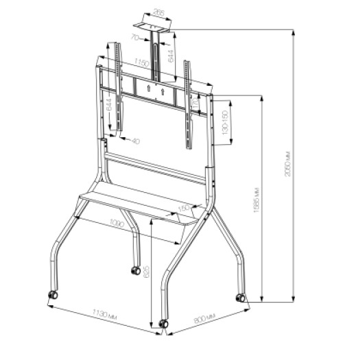 Стойка презентационная Vinga TFS-W1216B1 Стойка презентационная Vinga TFS-W1216B1