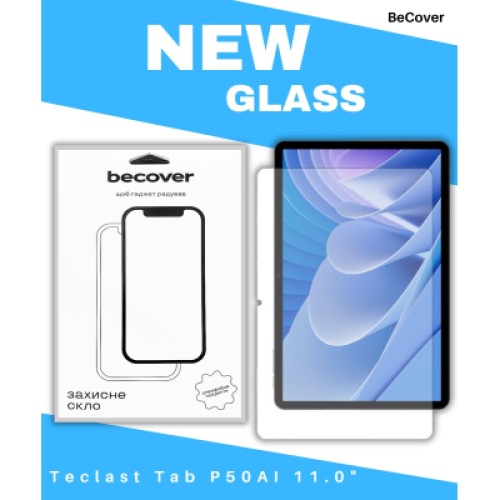 Стекло защитное BeCover Teclast Tab P50AI 11.0" (714610)