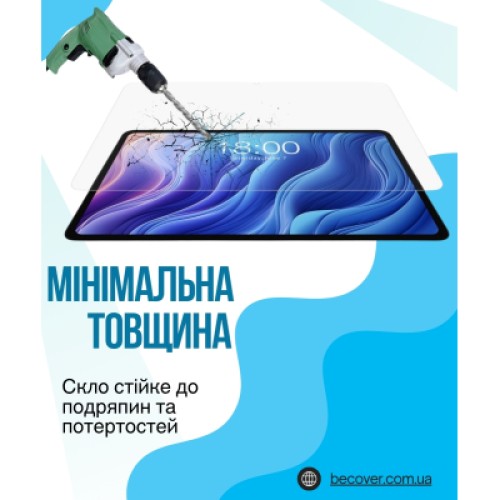 Стекло защитное BeCover Teclast Tab T60 Plus 12.0" (714609)