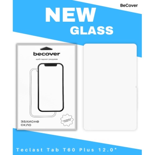 Стекло защитное BeCover Teclast Tab T60 Plus 12.0" (714609)