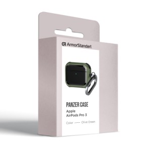 Чохол для навушників Armorstandart Panzer для Apple Airpods Pro 3 Olive Green (ARM88289)
