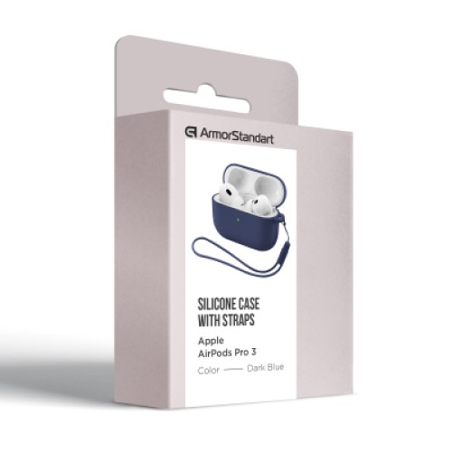 Чехол для наушников Armorstandart Silicone Case для Apple Airpods Pro 3 Dark Blue (ARM88292)