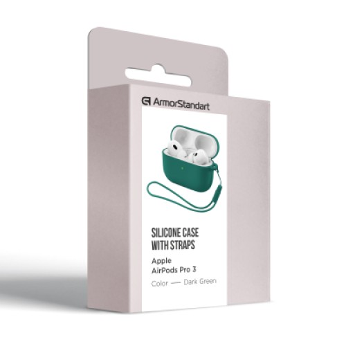 Чехол для наушников Armorstandart Silicone Case для Apple Airpods Pro 3 Dark Green (ARM88293)
