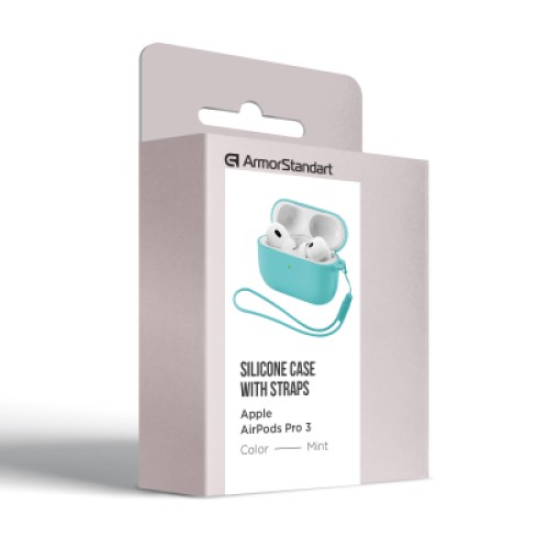 Чехол для наушников Armorstandart Silicone Case для Apple Airpods Pro 3 Mint (ARM88296)