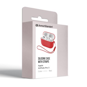 Чохол для навушників Armorstandart Silicone Case для Apple Airpods Pro 3 Red (ARM88299)