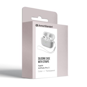 Чохол для навушників Armorstandart Silicone Case для Apple Airpods Pro 3 Transparent (ARM88300)
