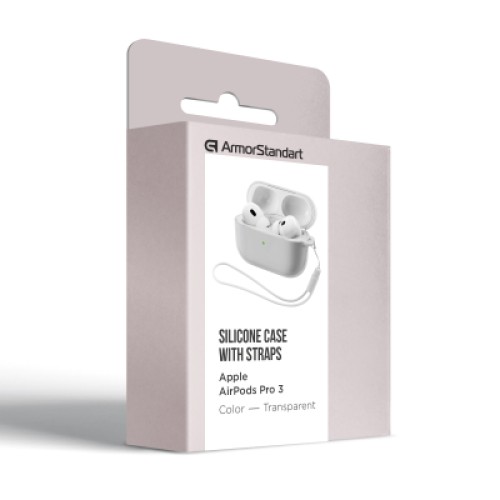 Чехол для наушников Armorstandart Silicone Case для Apple Airpods Pro 3 Transparent (ARM88300)