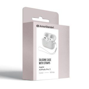 Чохол для навушників Armorstandart Silicone Case для Apple Airpods Pro 3 White (ARM88301)