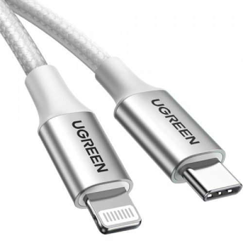 Дата кабель USB-C to Lightning 1.0m 3A 60W US304 white UGREEN (70523) Дата кабель USB-C to Lightning 1.0m 3A 60W US304 white UGREEN (70523)