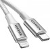 Дата кабель USB-C to Lightning 1.0m 3A 60W US304 white UGREEN (70523) Дата кабель USB-C to Lightning 1.0m 3A 60W US304 white UGREEN (70523)