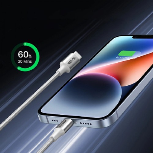 Дата кабель USB-C to Lightning 1.0m 3A 60W US304 white UGREEN (70523) Дата кабель USB-C to Lightning 1.0m 3A 60W US304 white UGREEN (70523)