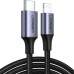 Дата кабель USB-C to Lightning 1.0m 3A 60W US304 black UGREEN (60759) Дата кабель USB-C to Lightning 1.0m 3A 60W US304 black UGREEN (60759)
