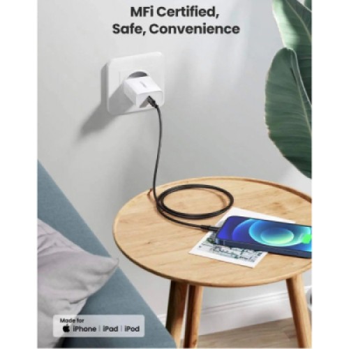 Дата кабель USB-C to Lightning 2.0m 3A US171 black UGREEN (60752) Дата кабель USB-C to Lightning 2.0m 3A US171 black UGREEN (60752)