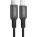 Дата кабель USB-C to Lightning 2.0m 3A US171 black UGREEN (60752) Дата кабель USB-C to Lightning 2.0m 3A US171 black UGREEN (60752)