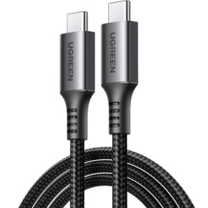 Дата кабель USB-C to USB-C 1.0m 60W US567 black UGREEN (15373)