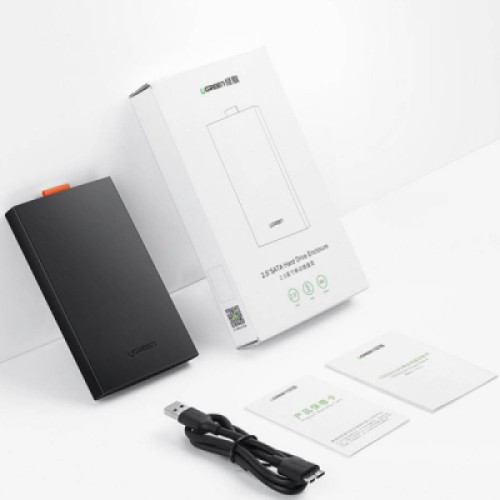 Карман внешний UGREEN USB 3.0 to 2.5" HDD/SSD CM237 black (60353)