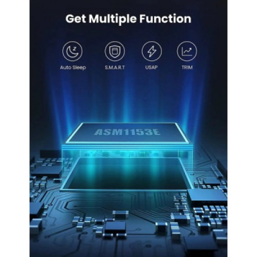 Карман внешний UGREEN USB 3.0 to 2.5" HDD/SSD CM237 black (60353)