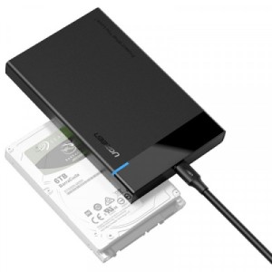 Кишеня зовнішня UGREEN USB 3.1 to 2.5" HDD/SSD US221 black (50743)