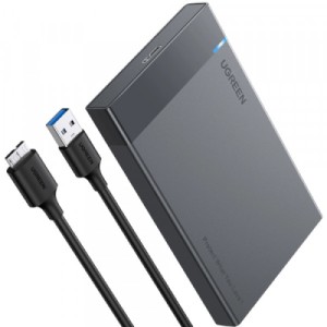 Кишеня зовнішня UGREEN USB 3.0 to M.2 SATA SSD US221 black (30848)