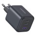 Зарядное устройство UGREEN 2xUSB-C PD45W + 1xUSB QC3.0 GaN X527 gray (65156B)