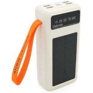 Батарея универсальная ACL 30000mAh, Solar, 22.5W, cables Type-C + Lighting, White (ACL PW-141W)