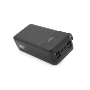 Батарея универсальная Linkage 30000mAh, 22.5W, cables Type-C+Lighting+Micro+USB, Black (LKP-42)