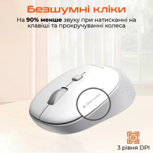 Мышка Meetion R571 Wireless White/Pink (MT-R571-P)