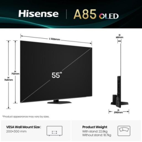 Телевизор Hisense 55A85Q Телевизор Hisense 55A85Q