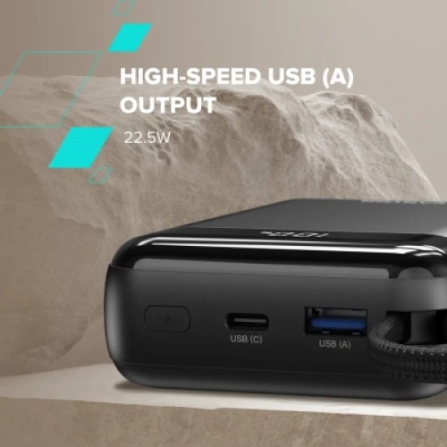 Батарея универсальная Canyon 20000mAh OnPower 204 PD/20W Built-in Lightning Cable (CNS-CPB204B)