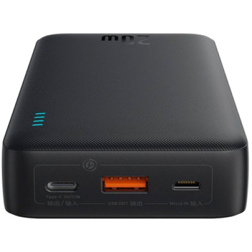 Батарея универсальная Baseus Airpow 20000mAh 20W PD/3.0, QC/3.0, black (P10022804113-00)