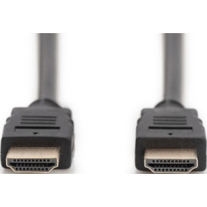 Кабель мультимедійний HDMI M to HDMI M 2.0m 4K60Hz w/Ethernet black Digitus (DB-330123-020-S)