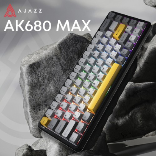 Клавиатура Ajazz AK680 MAX Magnetic Switch RGB USB Black (AK680-M-BGY-AW)