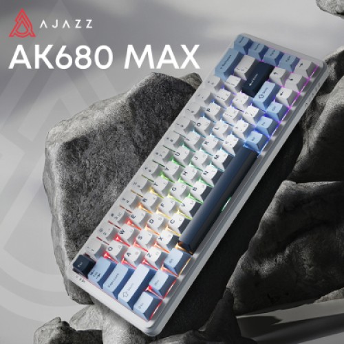 Клавиатура Ajazz AK680 MAX Magnetic Switch RGB USB White (AK680-M-BWD-AW)