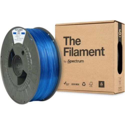 Пластик для 3D-принтера The Filament PETG 1.75mm TRANSPARENT BLUE 1kg (TF-24027)