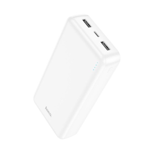 Батарея универсальная HOCO 20000mAh, USB+Type-C, 2A, White (J100A / 44572)