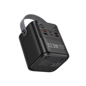 Батарея універсальна HOCO 80000mAh, 22.5W, PD20W, 4*USB/2*Type-C, ліхтарик, Black (J152 / 44522)